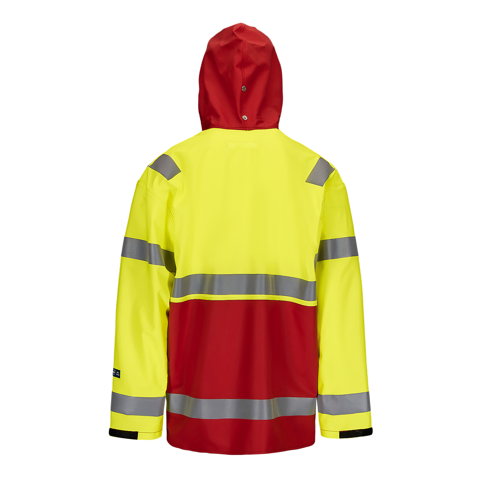 Aksla synlig regnjakke