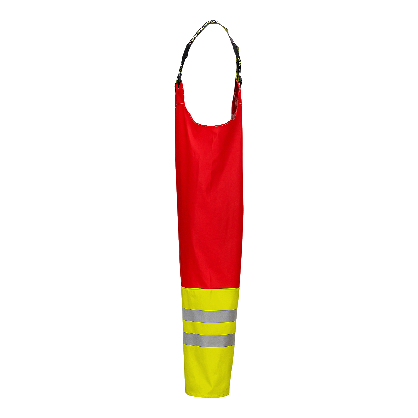 Aksla synlig regnbukse med seler