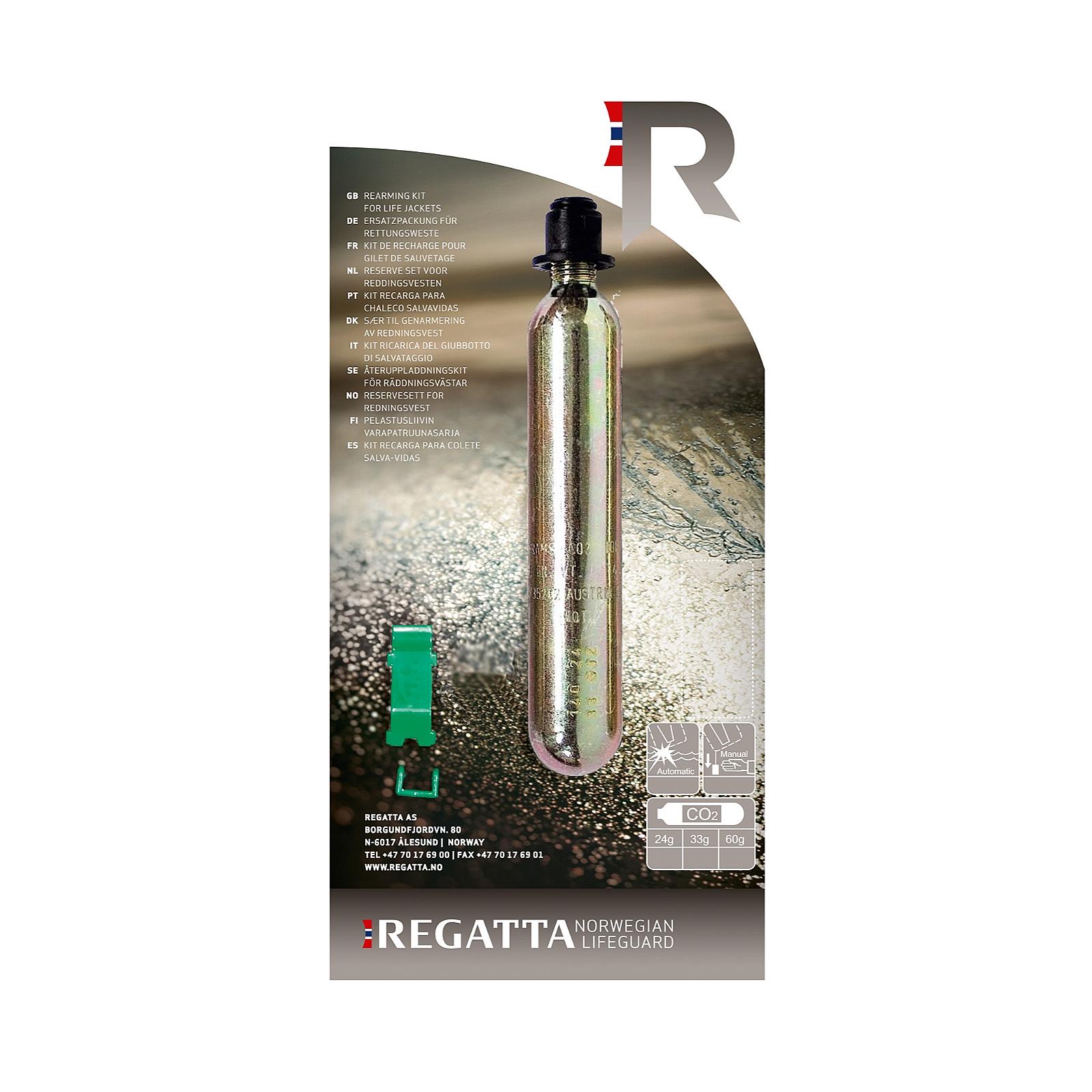 CO2 cylinder with bayonet fitting 