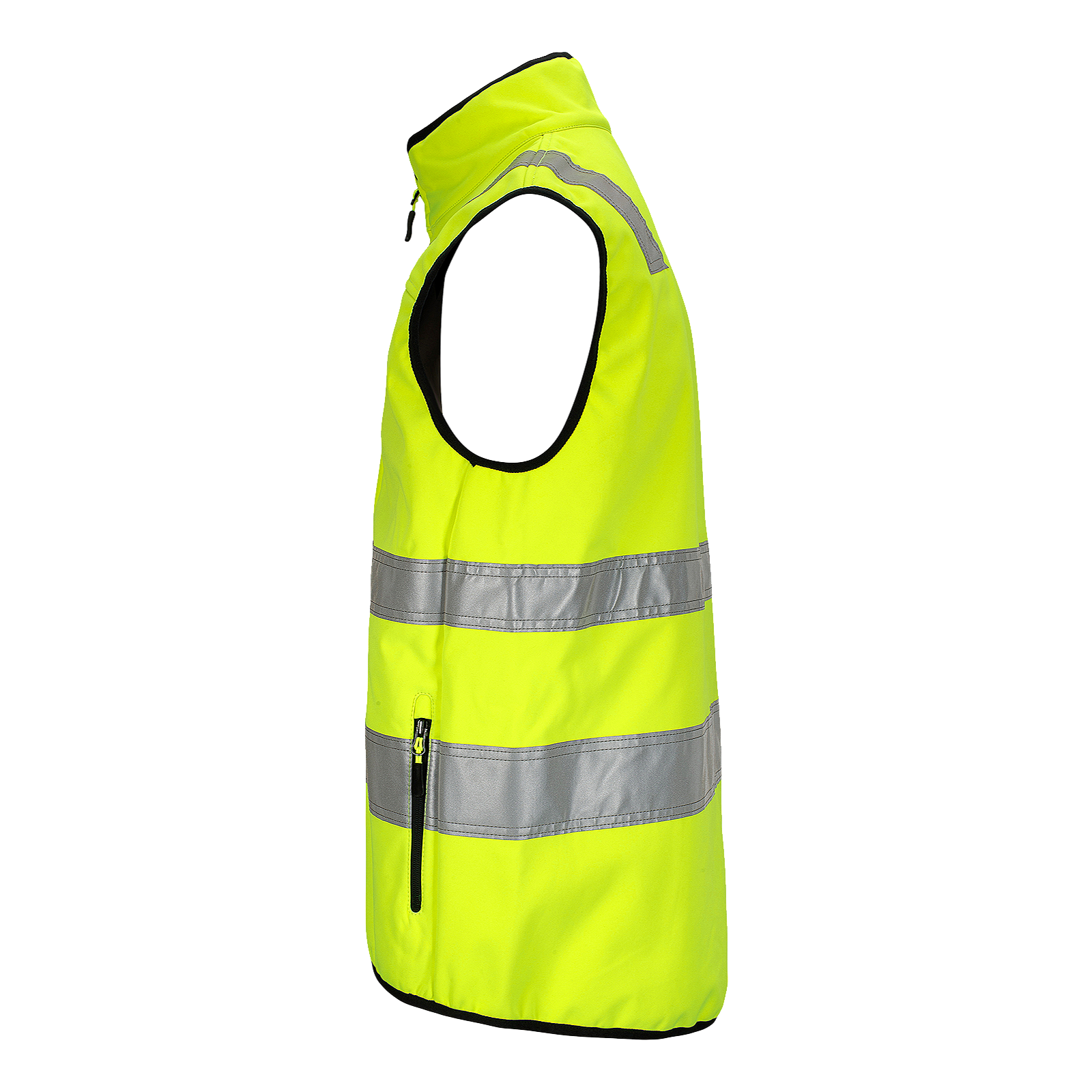 Synlig Plus softshell vest, klasse 2