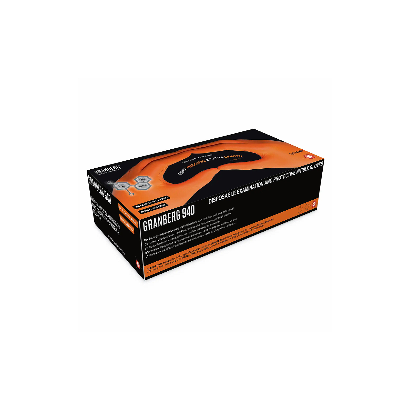 Granberg 940 Engangs-kjemikaliehanske (100stk)