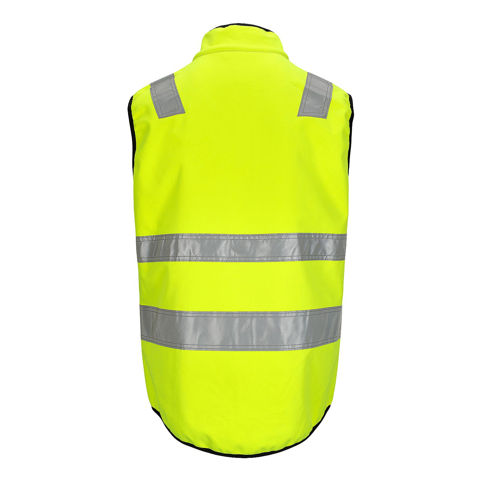 Synlig Plus softshell vest, klasse 2