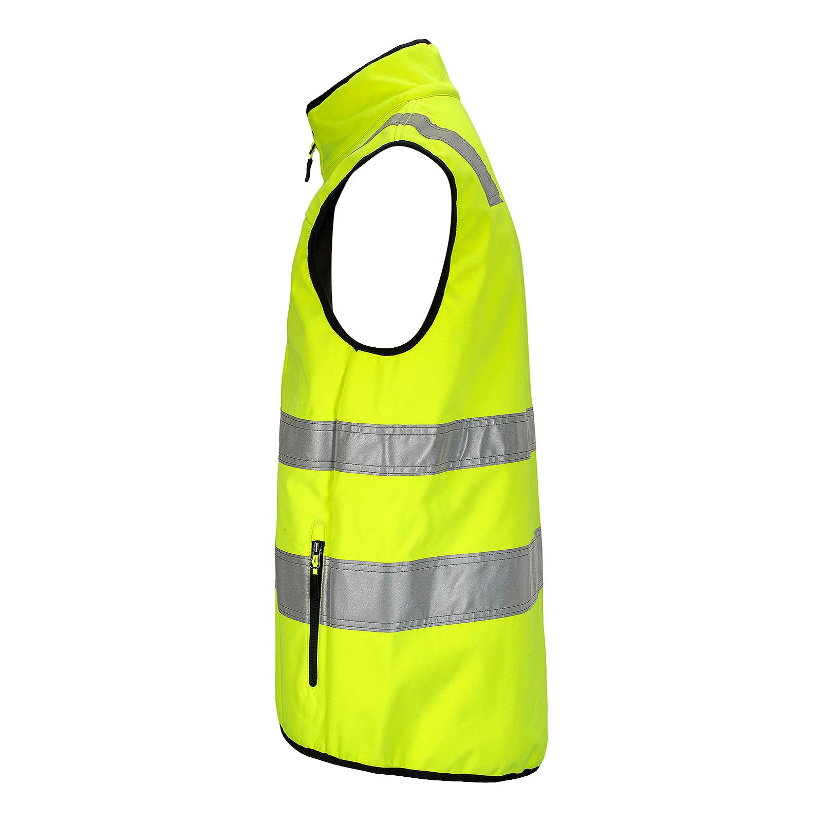 Synlig Plus softshell vest, klasse 2