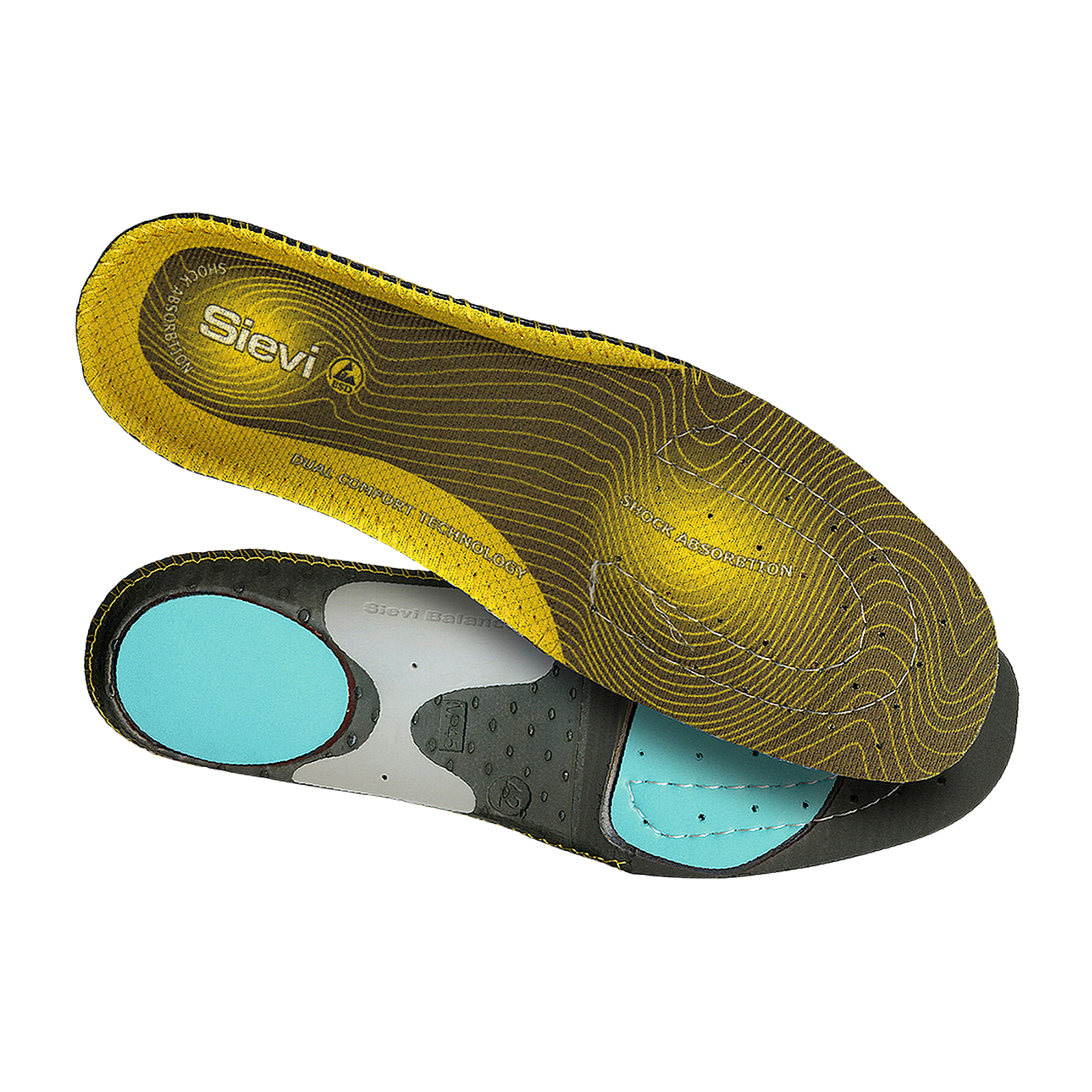 Sievi Dual Comfort Plus, High Arch innleggssåle