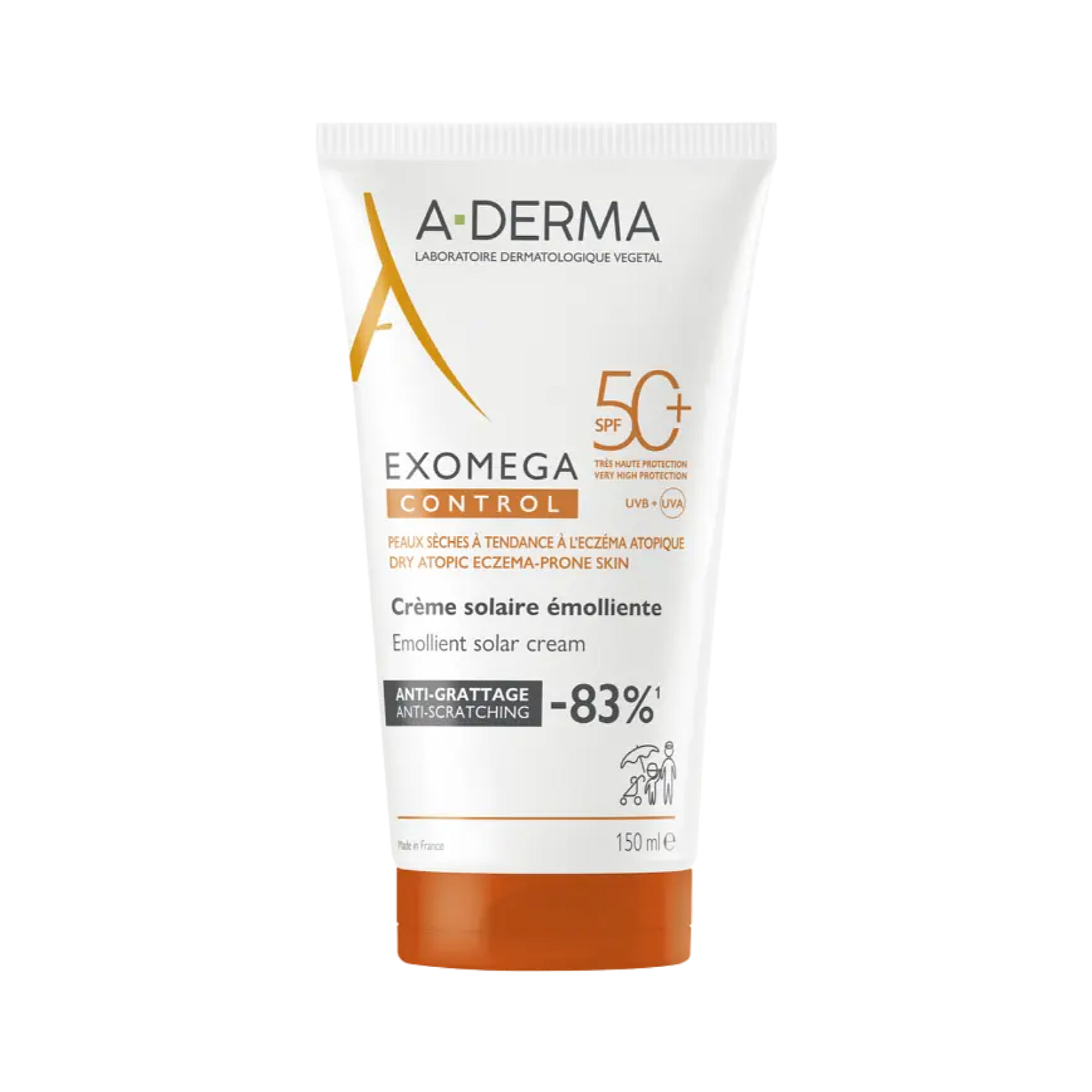 Solkrem SPF50 Exomega Control 150ml