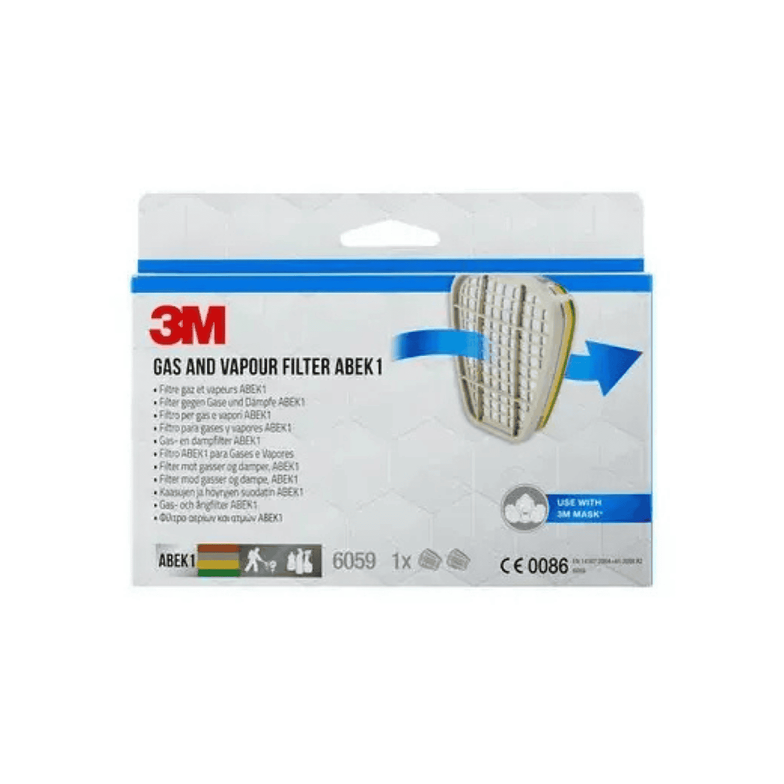 3M Gassfilter 6059 ABEK1 (4 par)