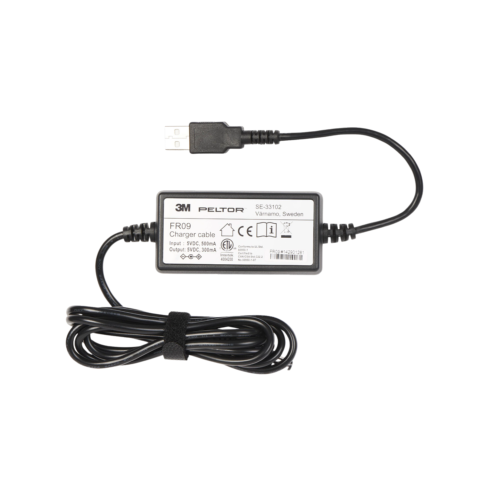 3M Peltor USB-ladekabel FR09