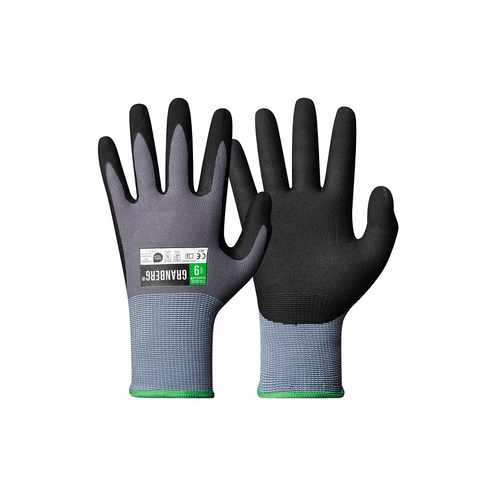 Granberg 0933 Monteringshanske, Nitrilskumbelegg (12 par)